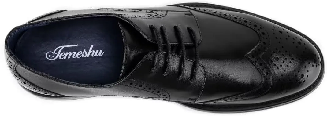 Men Wingtip Oxford Shoes Formal Classic Lace-up Dress Shoes DS20