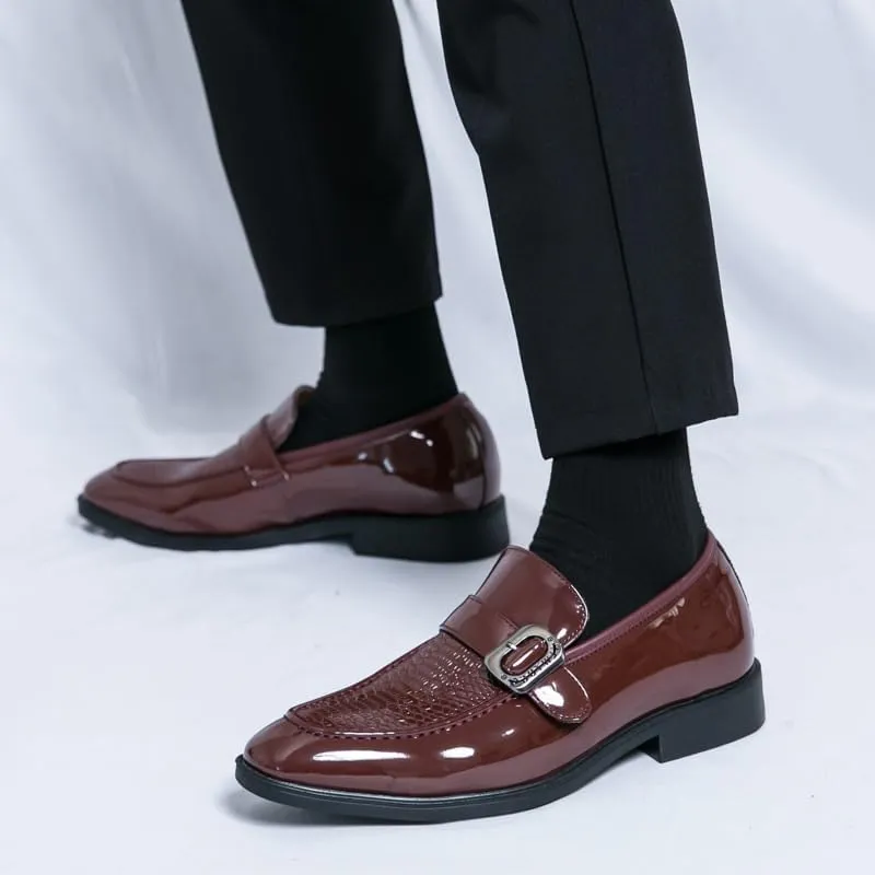 Men's Alligator Crocodile Print Oxfords Fashion Lace Up Dress Shoes Formal Business Oxford Weddings Prom