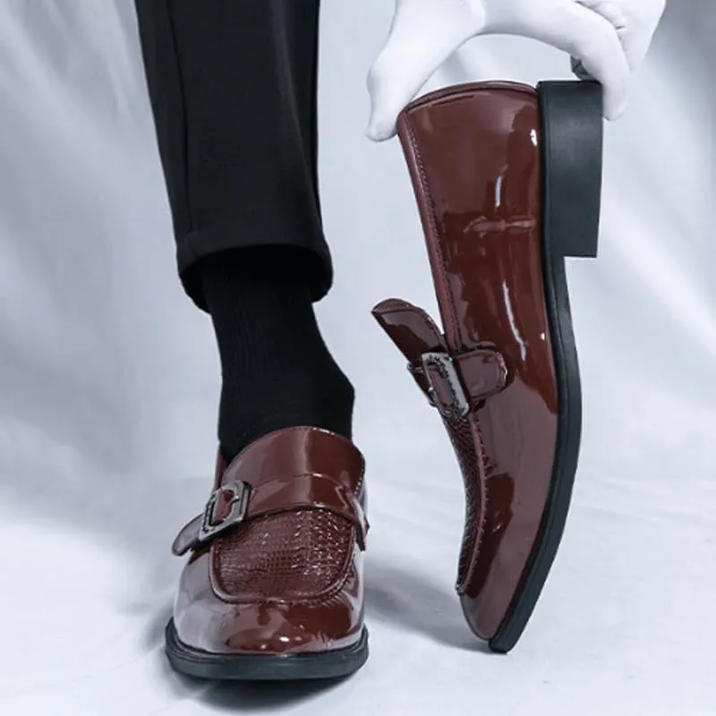 Men's Alligator Crocodile Print Oxfords Fashion Lace Up Dress Shoes Formal Business Oxford Weddings Prom