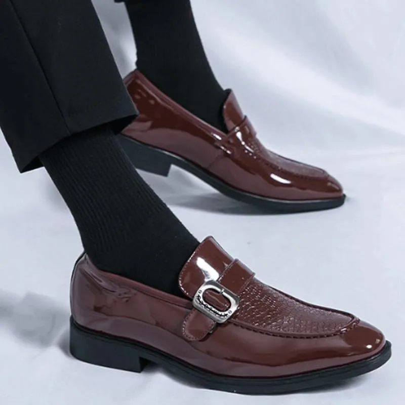 Men's Alligator Crocodile Print Oxfords Fashion Lace Up Dress Shoes Formal Business Oxford Weddings Prom
