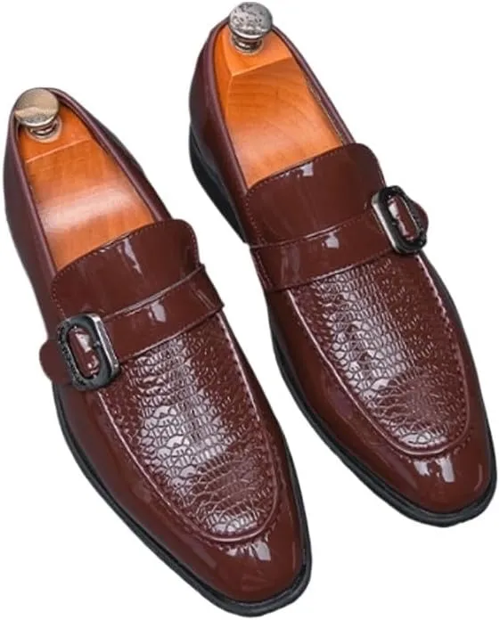 Men's Alligator Crocodile Print Oxfords Fashion Lace Up Dress Shoes Formal Business Oxford Weddings Prom