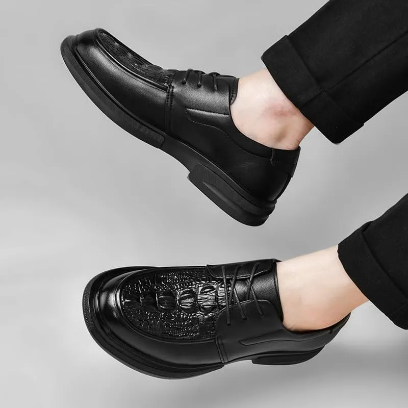 Men's Breathable Business Oxford Derby Summer Work Formal Oxfords Shoes Lightweight All-Day Comfort Non-Slip Soft Sole Penny Shoes