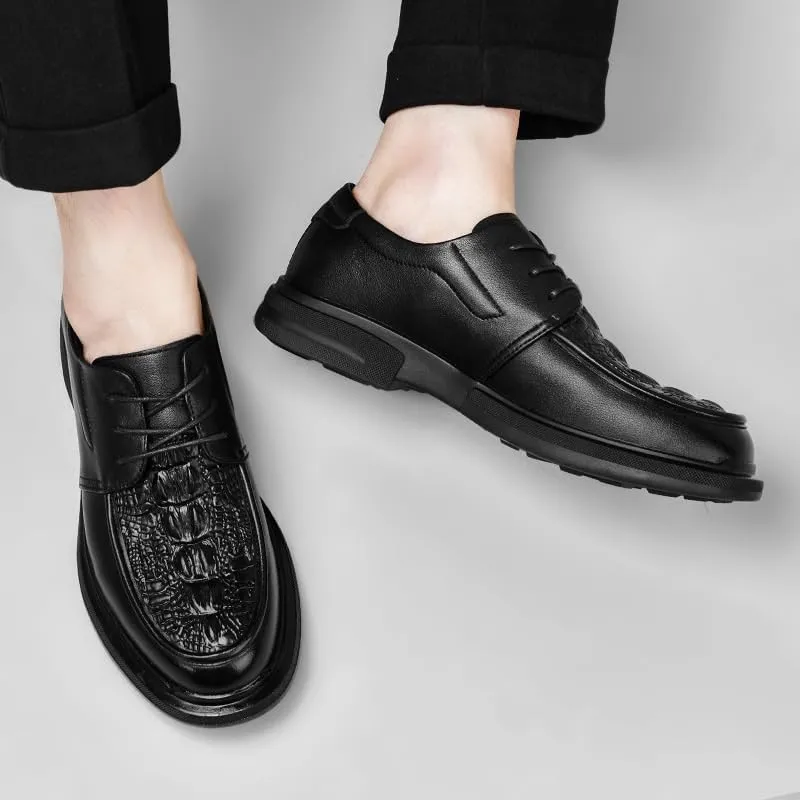 Men's Breathable Business Oxford Derby Summer Work Formal Oxfords Shoes Lightweight All-Day Comfort Non-Slip Soft Sole Penny Shoes
