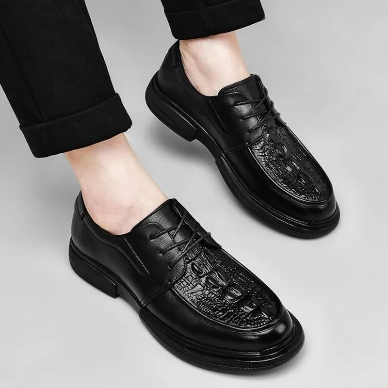 Men's Breathable Business Oxford Derby Summer Work Formal Oxfords Shoes Lightweight All-Day Comfort Non-Slip Soft Sole Penny Shoes