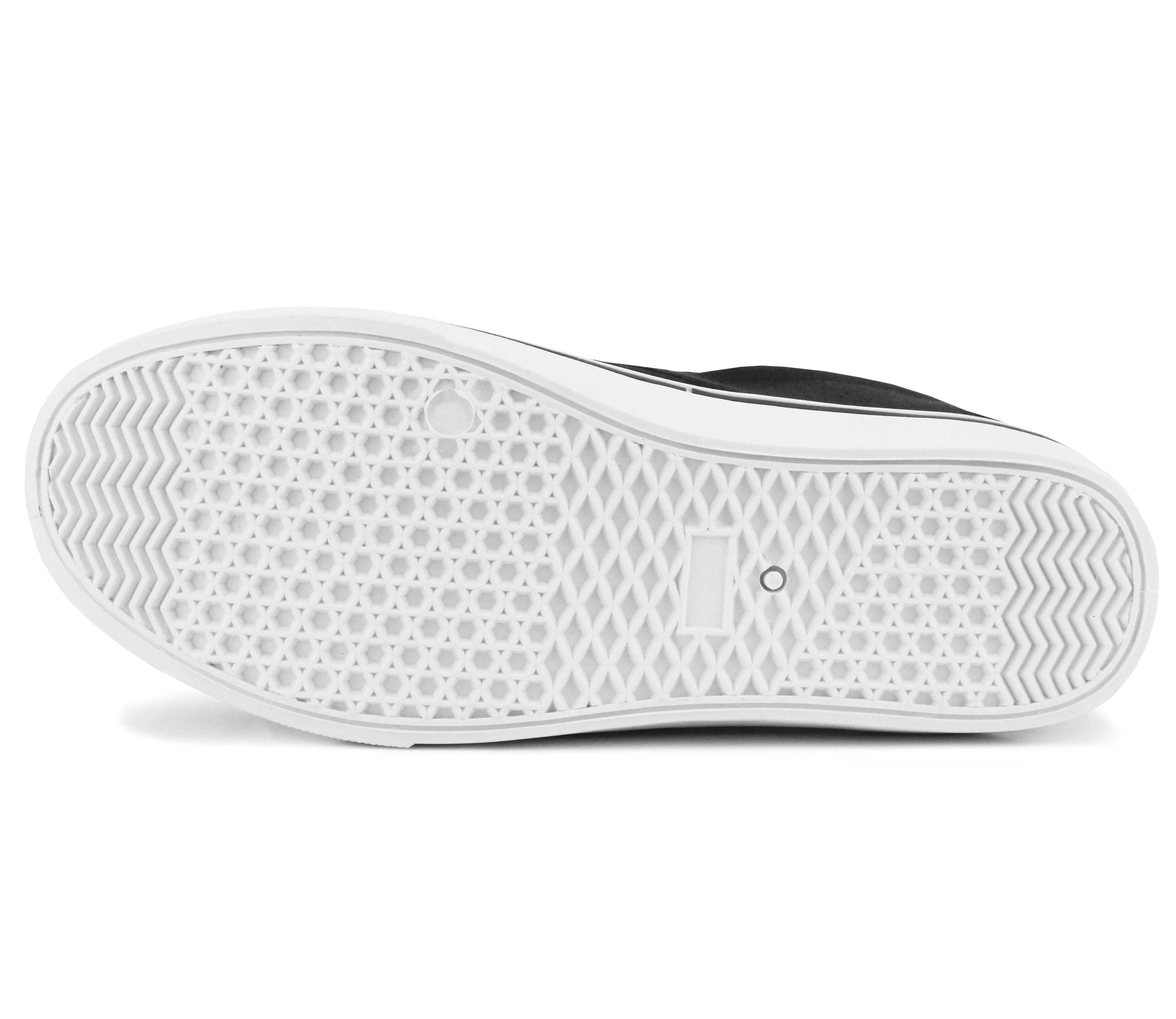Mens Canvas Slip On Trainers Black Flat Casual Deck Shoe Boat Skate Sneaker Pumps