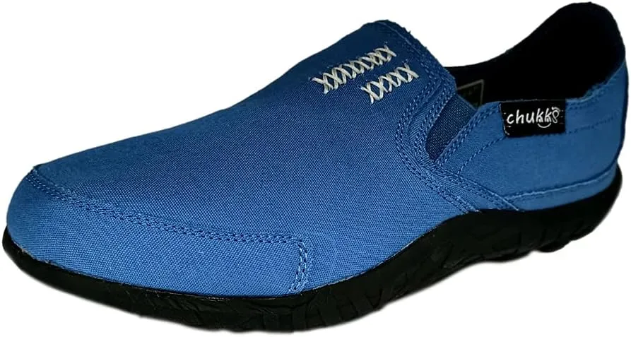 Men's Casual Canvas Slip on Loafers Leisure Flat Boat Shoes