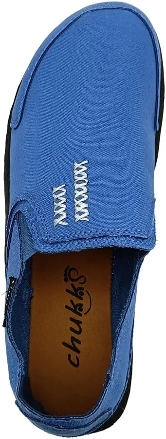 Men's Casual Canvas Slip on Loafers Leisure Flat Boat Shoes