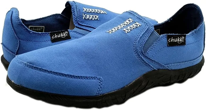 Men's Casual Canvas Slip on Loafers Leisure Flat Boat Shoes