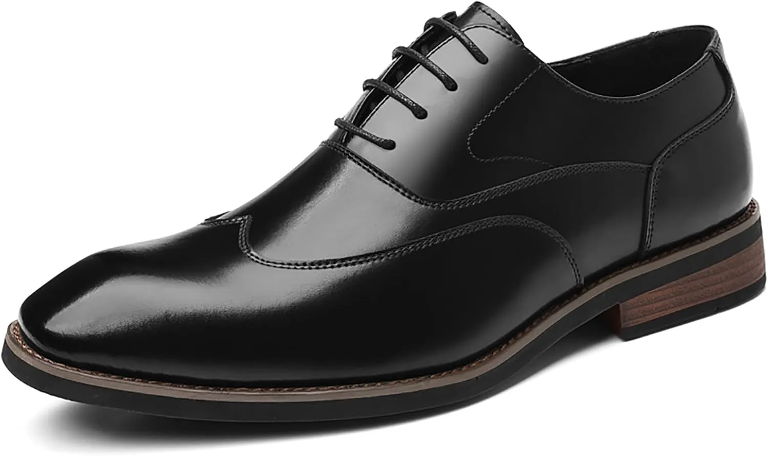 Men's Classic Dress Shoes Leather Lace Up Oxford Shoes for Formal Business