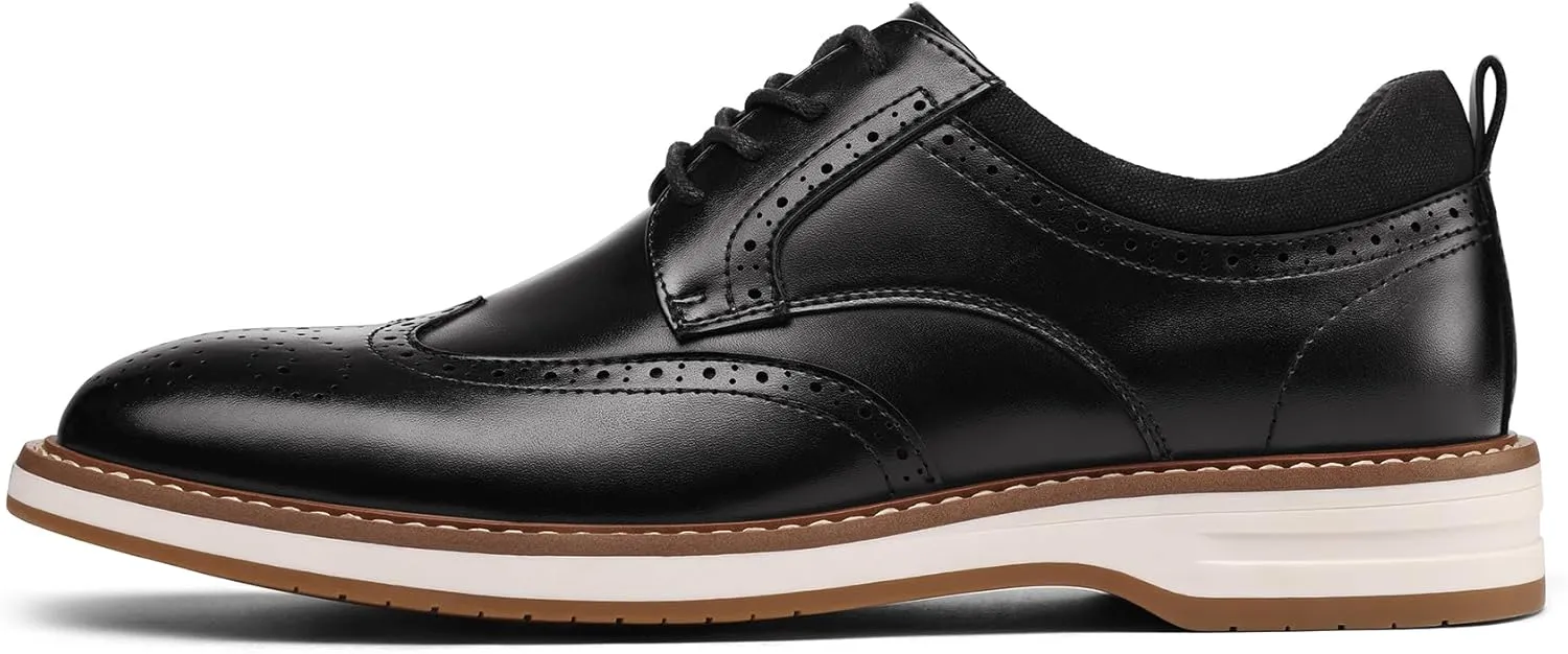 Men's Dress Shoes Business Formal Wingtip Casual Oxford Shoes
