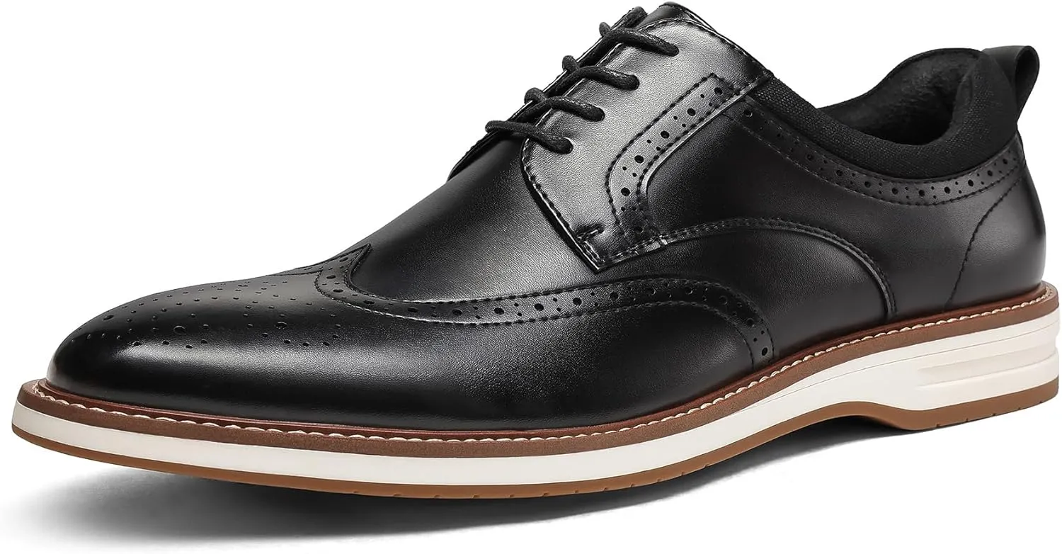 Men's Dress Shoes Business Formal Wingtip Casual Oxford Shoes