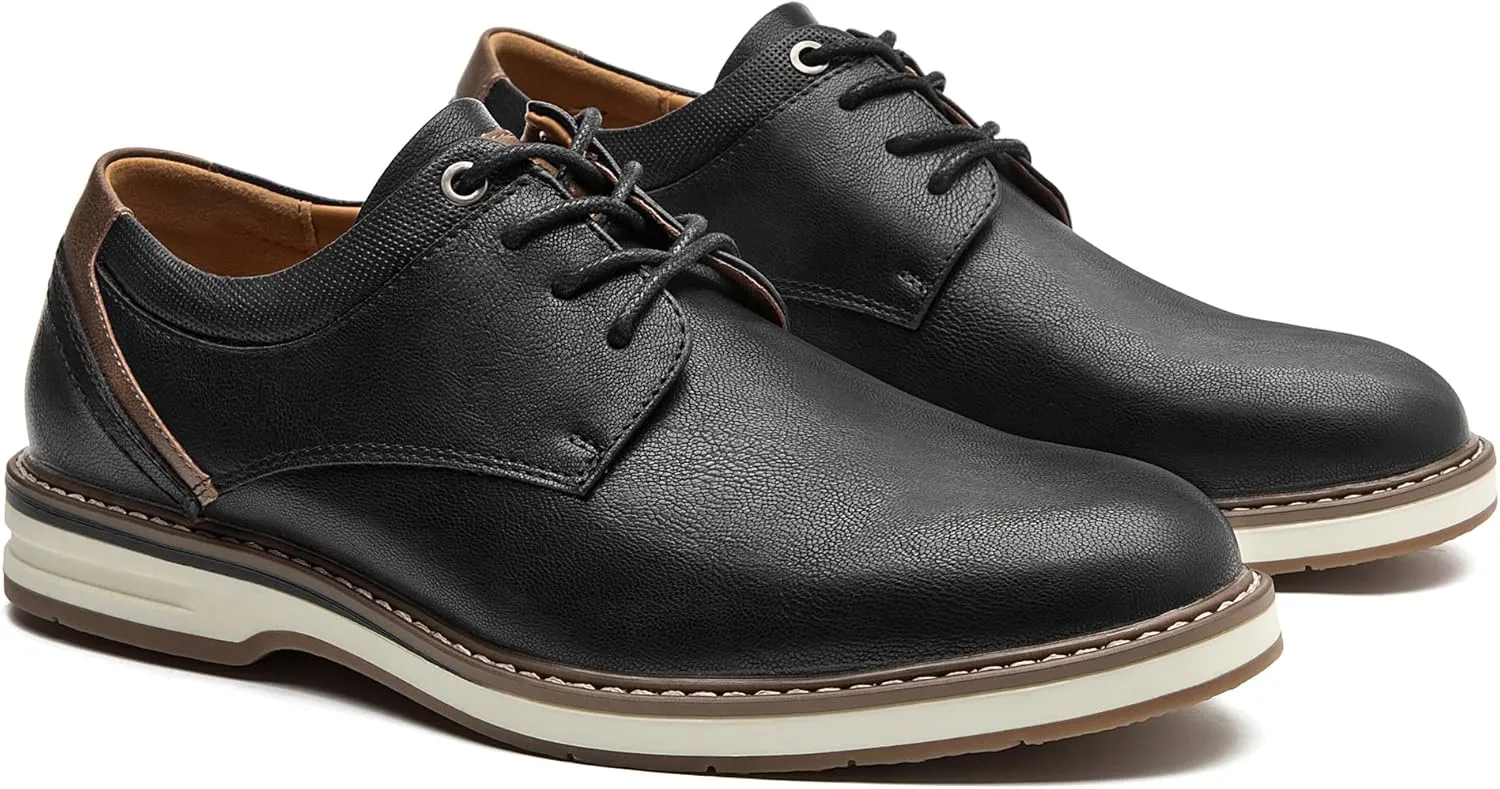 Men's Dress Shoes Casual Business Formal Oxfords Classic Lace Up Work Dress Shoes