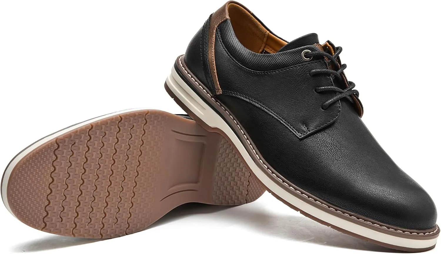 Men's Dress Shoes Casual Business Formal Oxfords Classic Lace Up Work Dress Shoes