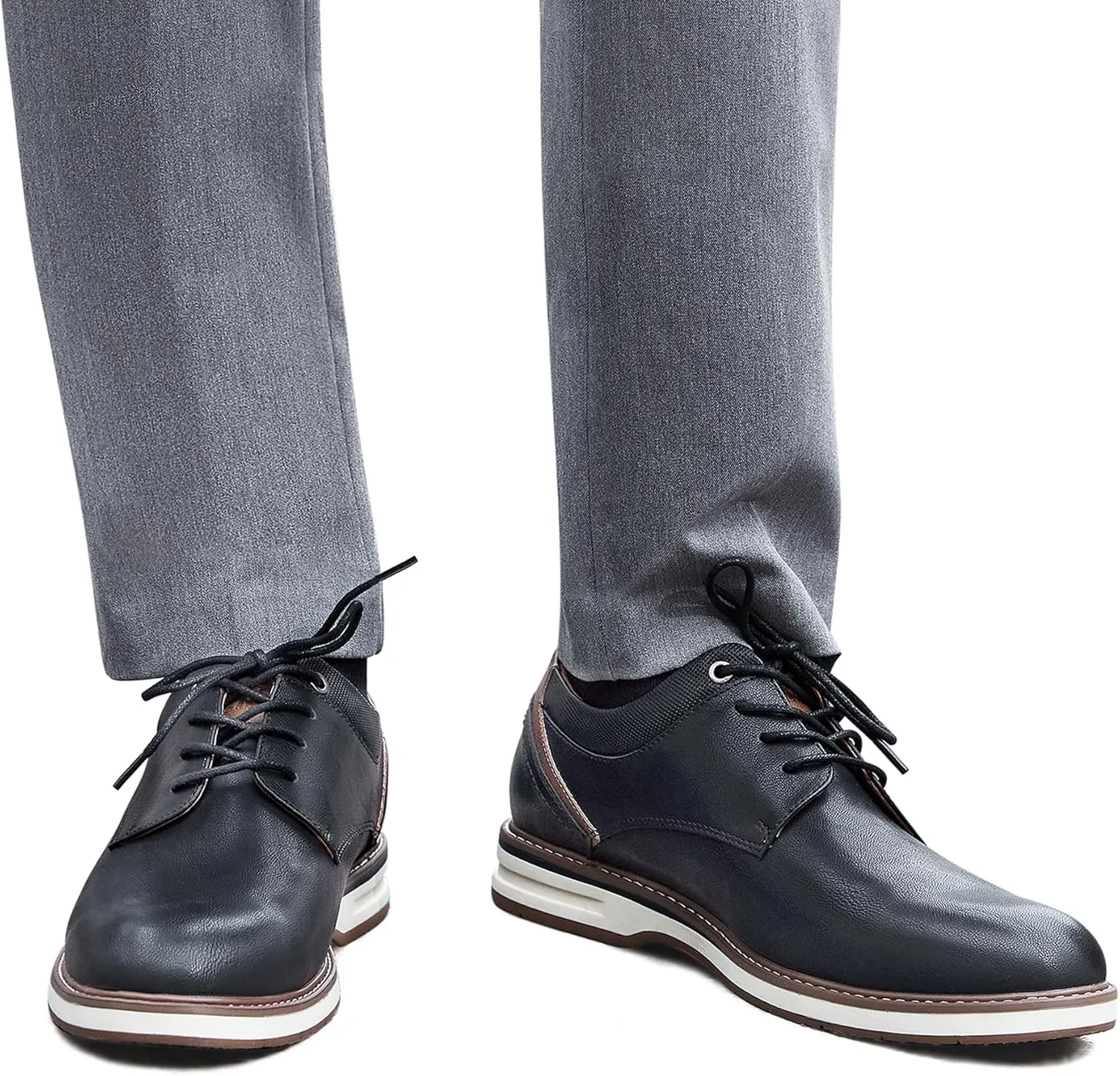 Men's Dress Shoes Casual Business Formal Oxfords Classic Lace Up Work Dress Shoes