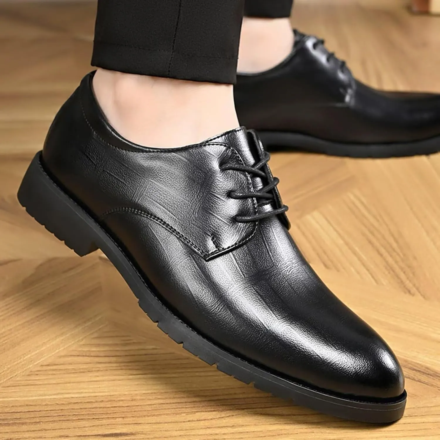 Men's Dress Shoes Casual Classic Lace-up Oxfords Business Formal Shoes