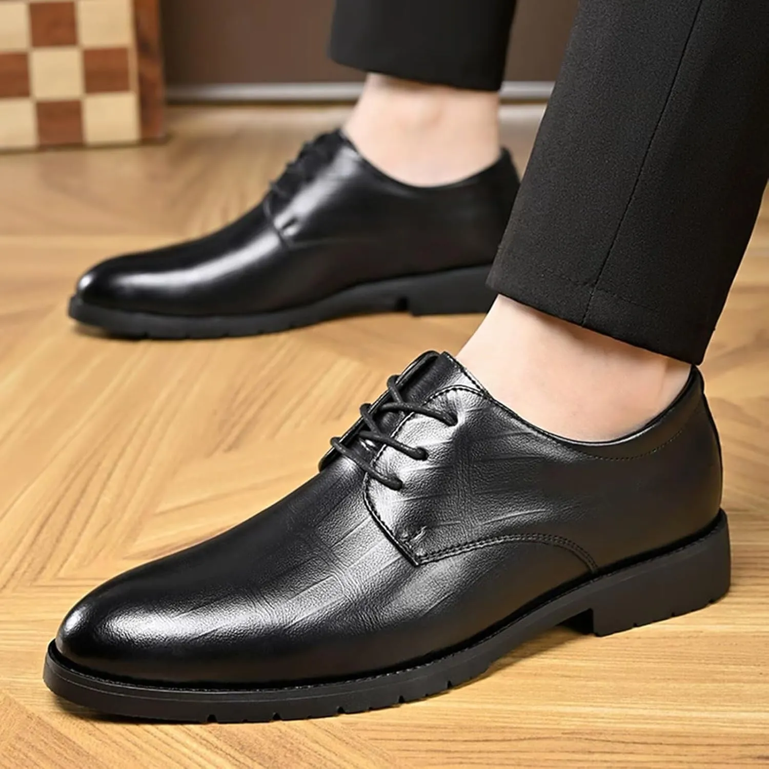 Men's Dress Shoes Casual Classic Lace-up Oxfords Business Formal Shoes