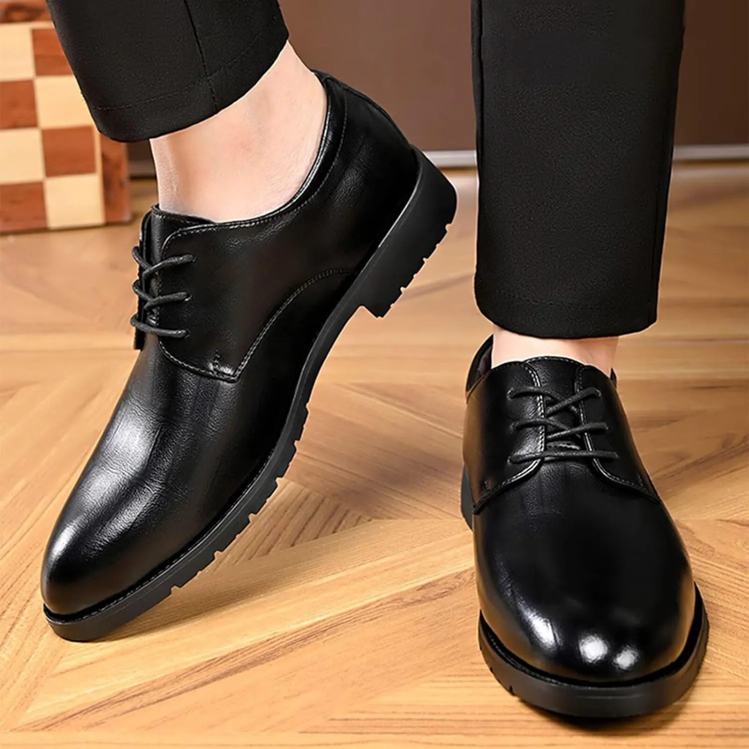 Men's Dress Shoes Casual Classic Lace-up Oxfords Business Formal Shoes
