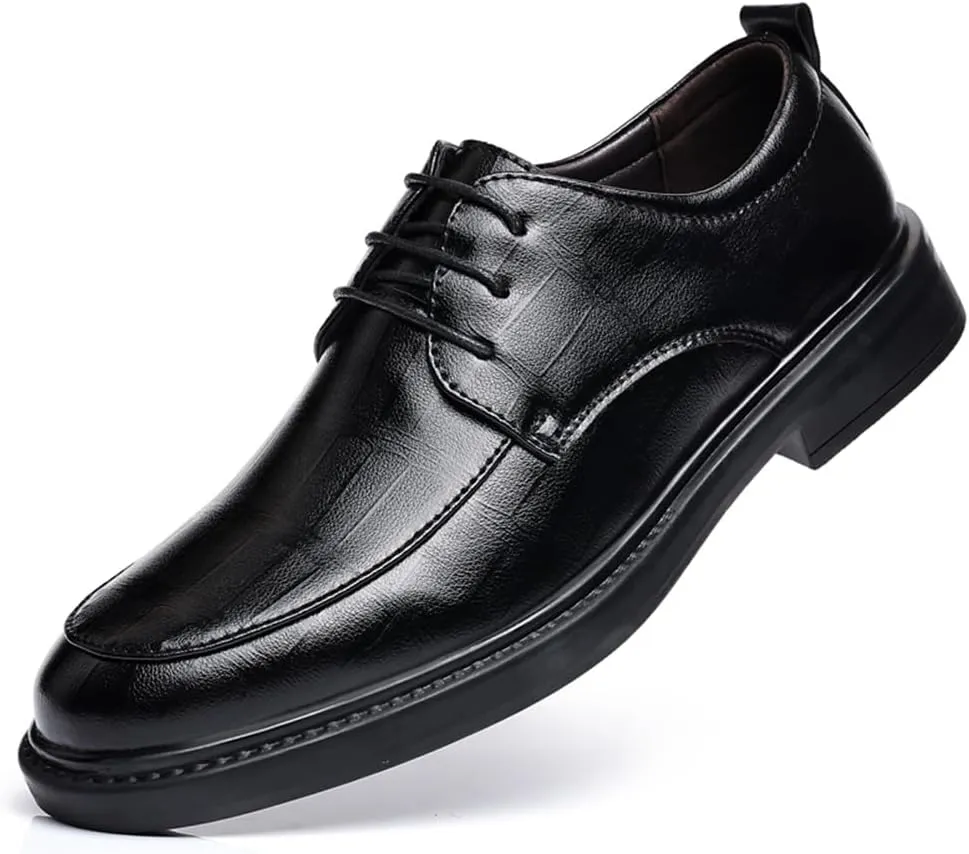 Men's Dress Shoes Casual Oxford Lace-up Fashion Business Formal Shoes