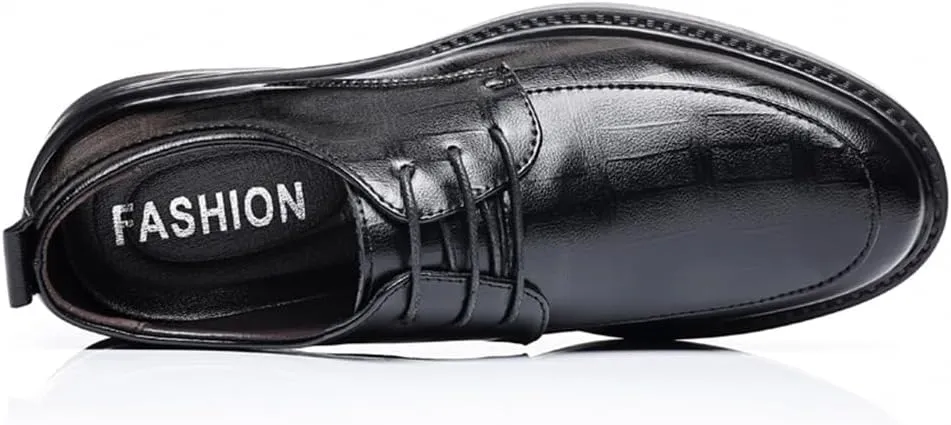 Men's Dress Shoes Casual Oxford Lace-up Fashion Business Formal Shoes