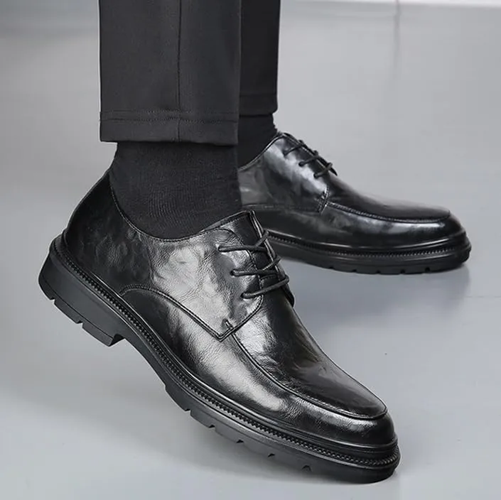 Men's Genuine Leather Oxford Formal Business Classic Lace-Up Wedding Dress Shoes for Men Wingtip Mens Brogue