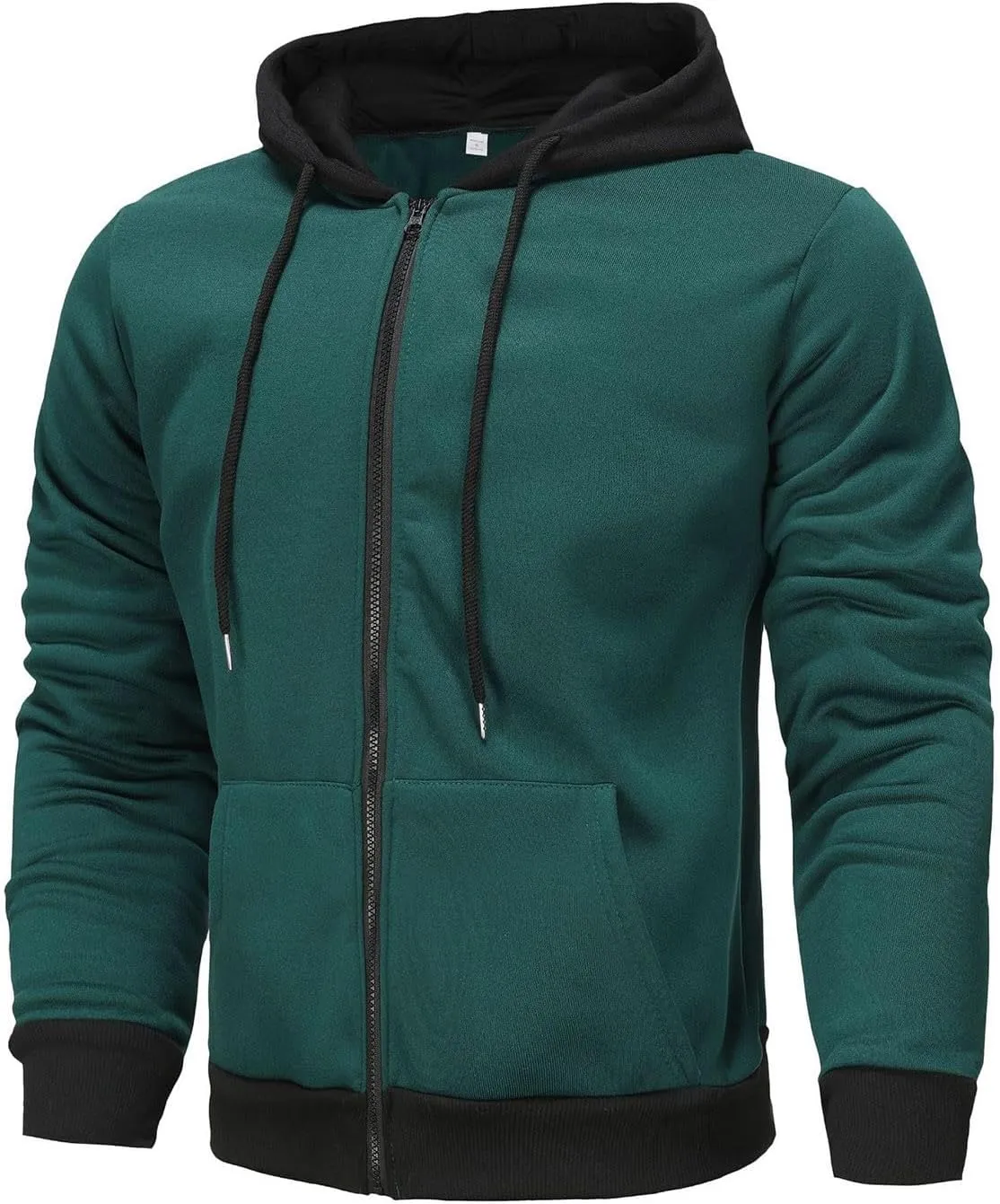 Mens Hoodies Sports Hooded Sweatshirts Gym Long Sleeve Hoodies Casual Zip Up Hoodies Fall Pullover Winter Shirts