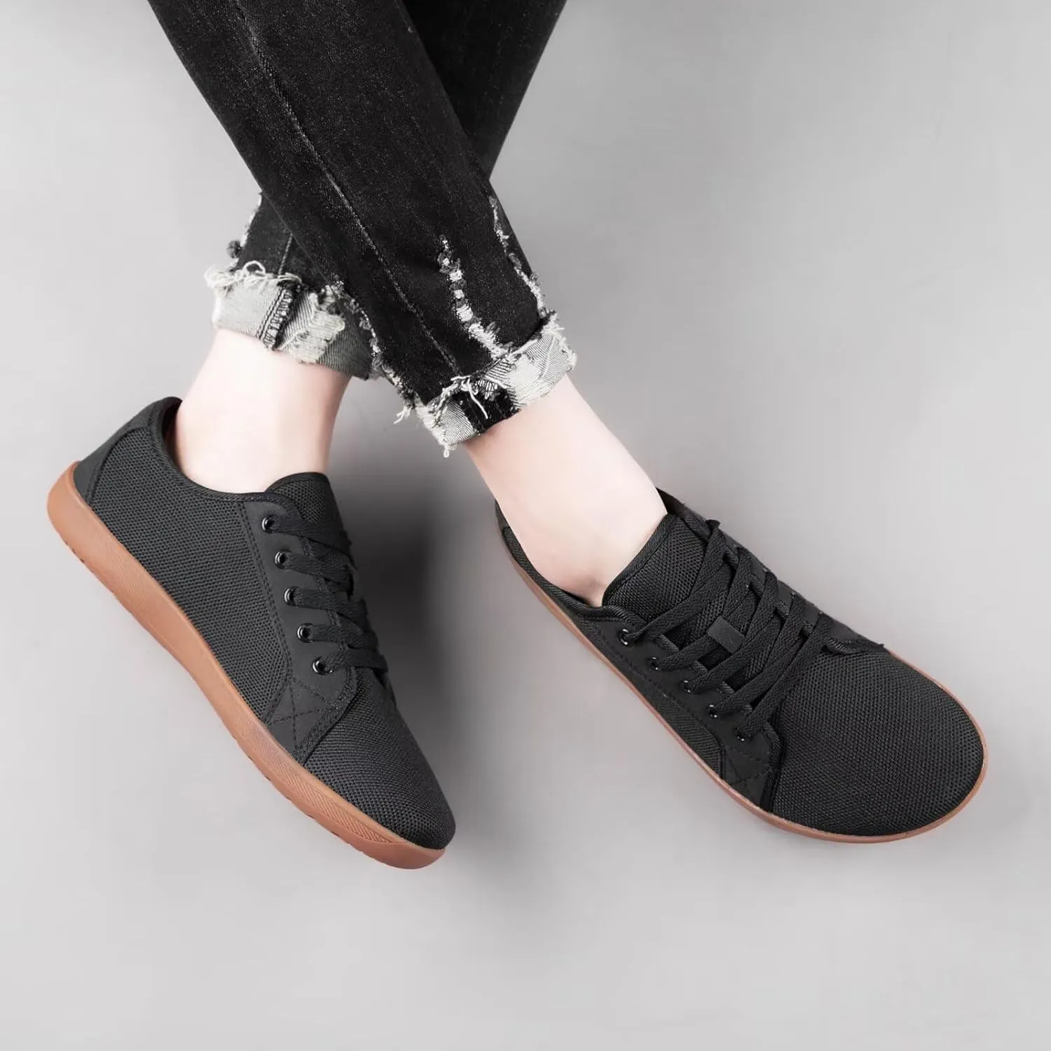 Mens Indoor Flat Shoes Wide Toe Barefoot House Sneakers Casual Breathable Comfortable