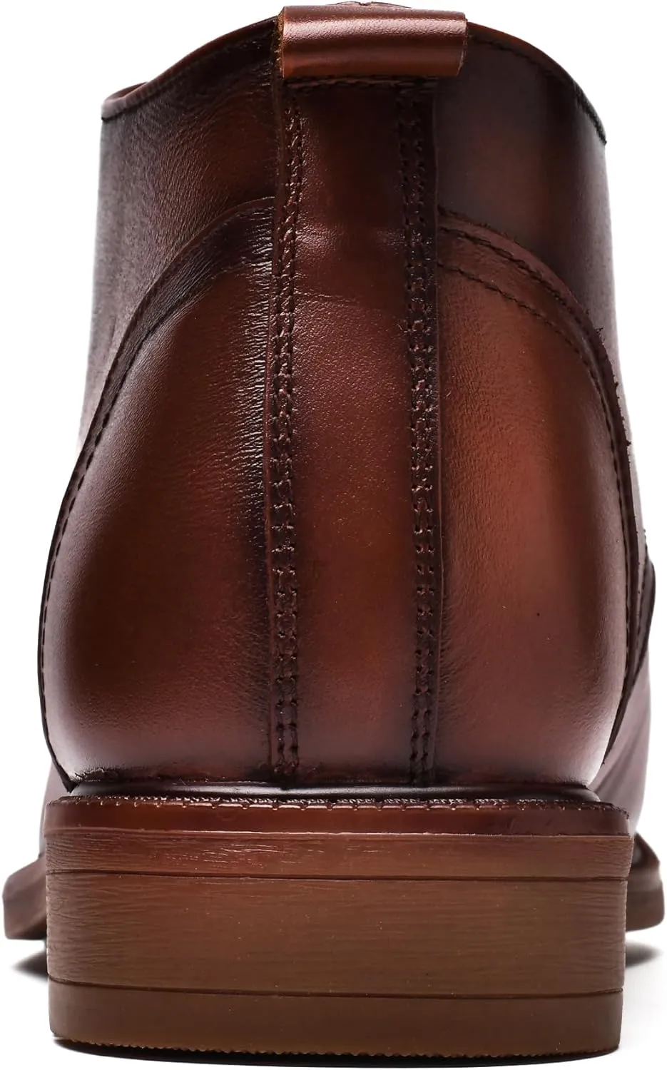 Mens Leather Oxford Dress Boots - Casual Chukka Ankle Boot Mid-Top Boots for Men