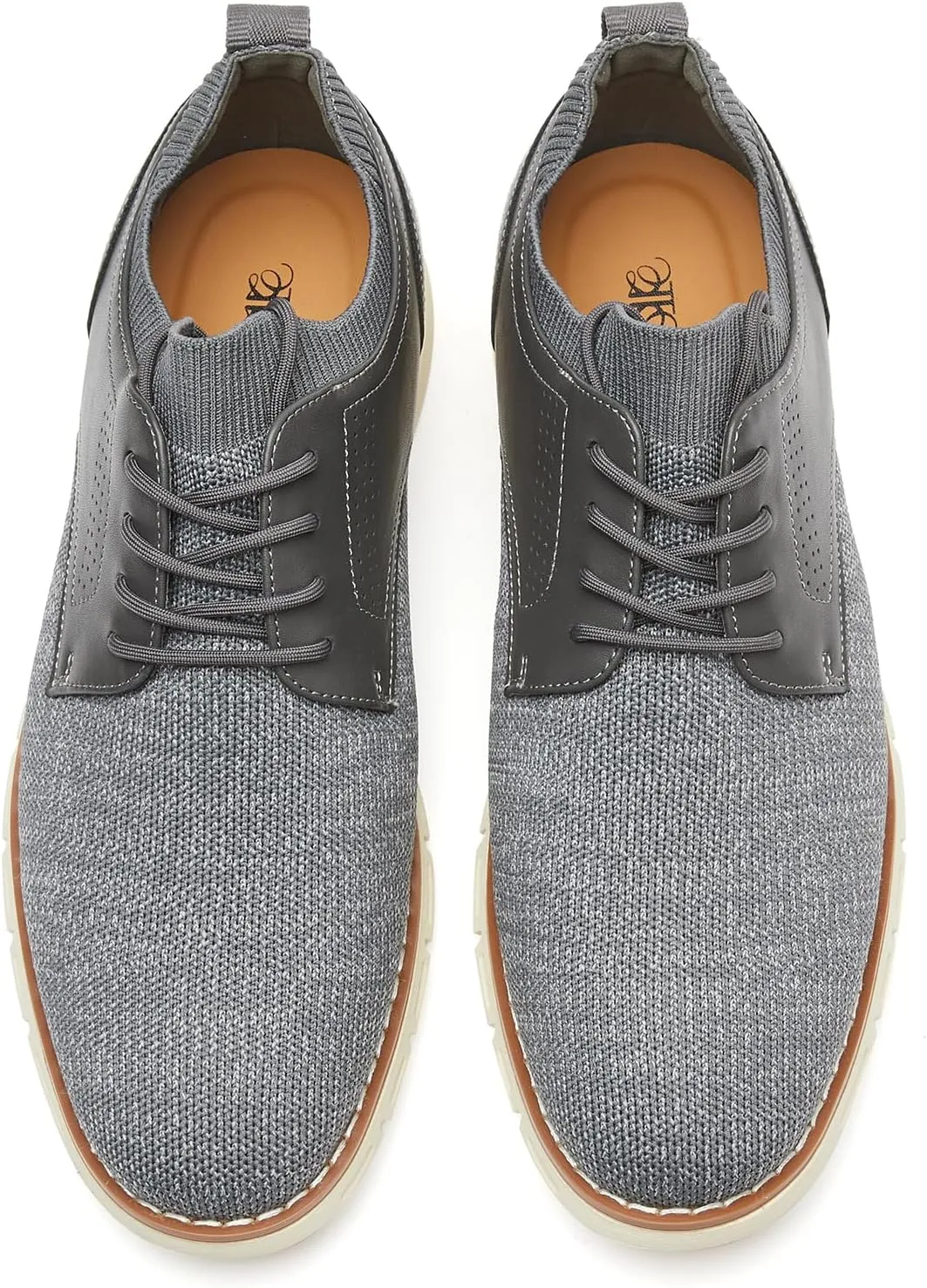 Men's Lightweight Dress Sneakers Comfortable Breeze Shoes Breathable Leisure Oxford Shoes for Business Casual and Walking with Arch Support