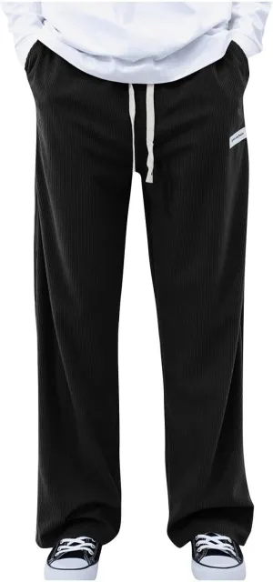 Men's Lightweight Jogging Pant Pull-On Work Joggers Baggy Sports Casual Sweatpants Yoga Long Pants
