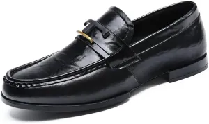 Men's Lightweight Oxfords Mens Casual Business Wedding Office Slip On Dress Shoes