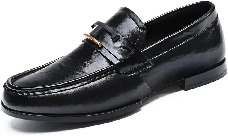 Men's Lightweight Oxfords Mens Casual Business Wedding Office Slip On Dress Shoes