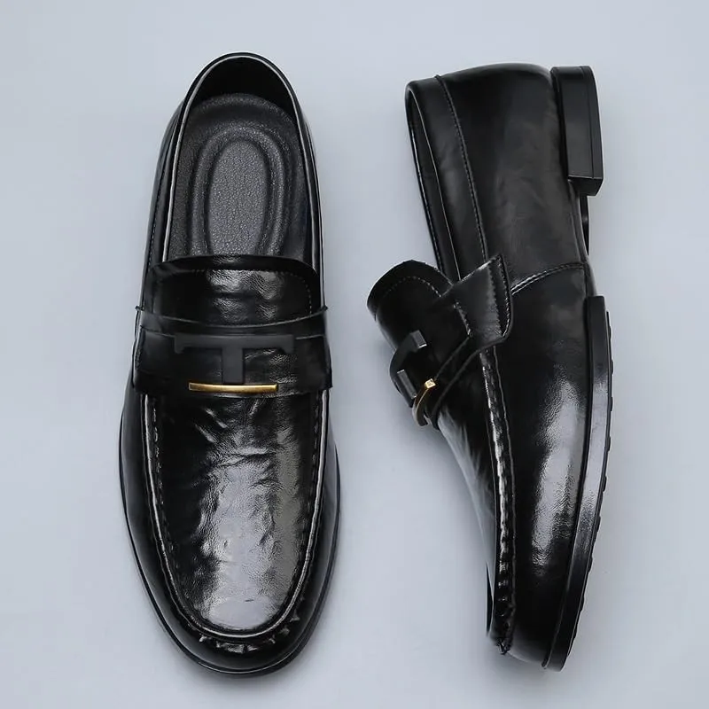Men's Lightweight Oxfords Mens Casual Business Wedding Office Slip On Dress Shoes