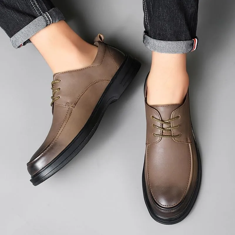 Men’s Non-Slip Dress Shoes – Lace-Up Leather Business & Formal Oxfords