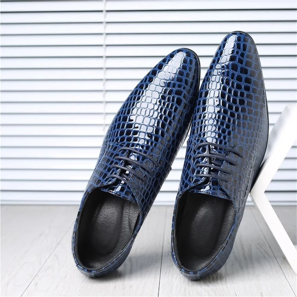 Mens Oxford Dress Shoes Formal Office Leather Wedding Groom Fashion Dress Shoes for Men
