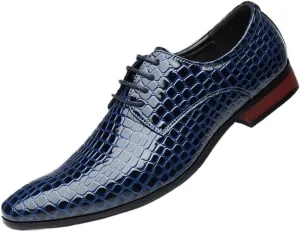 Mens Oxford Dress Shoes Formal Office Leather Wedding Groom Fashion Dress Shoes for Men