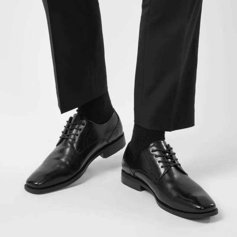 Men's Oxfords Lace Ups, Leather Lined, Square Toe Dress Shoes for Men Formal Occasions Gatsby