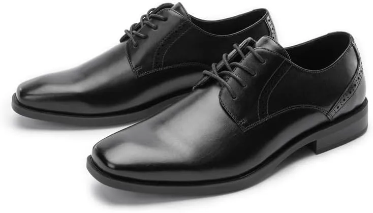 Men's Oxfords Lace Ups, Leather Lined, Square Toe Dress Shoes for Men Formal Occasions Gatsby