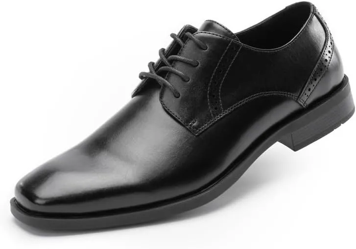 Men's Oxfords Lace Ups, Leather Lined, Square Toe Dress Shoes for Men Formal Occasions Gatsby