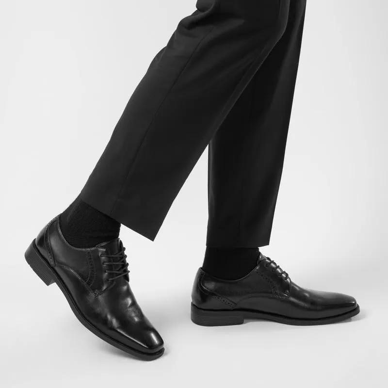 Men's Oxfords Lace Ups, Leather Lined, Square Toe Dress Shoes for Men Formal Occasions Gatsby