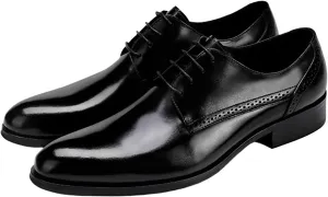 Men's Premium Dress Shoes for Business and Formal Events Breathable Oxford Design with Comfort Fit