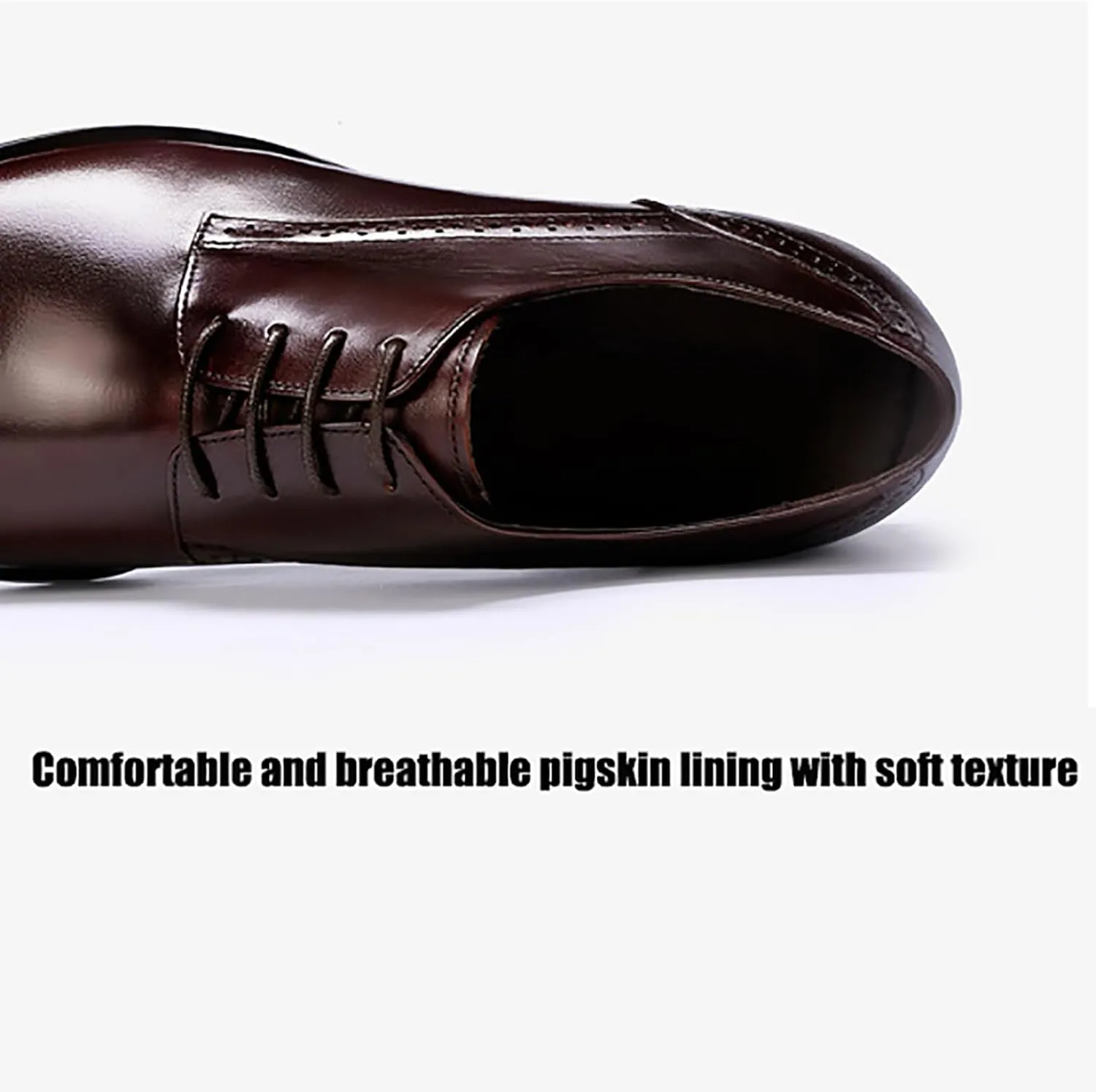 Men's Premium Dress Shoes for Business and Formal Events Breathable Oxford Design with Comfort Fit