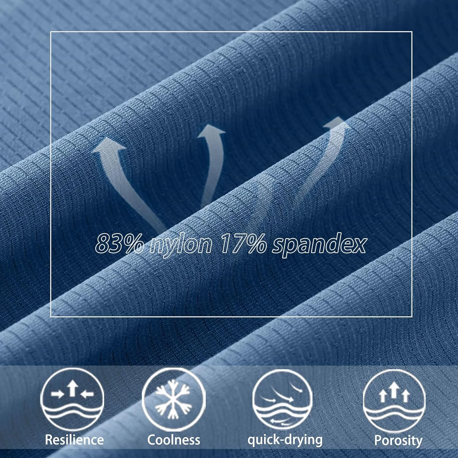 Men's Premium Nylon-Ice Silk Polo | UPF50  Half-Zip Quick-Dry Shirt | 4D Stretch-Breathable | Custom Logo Golf/Hiking