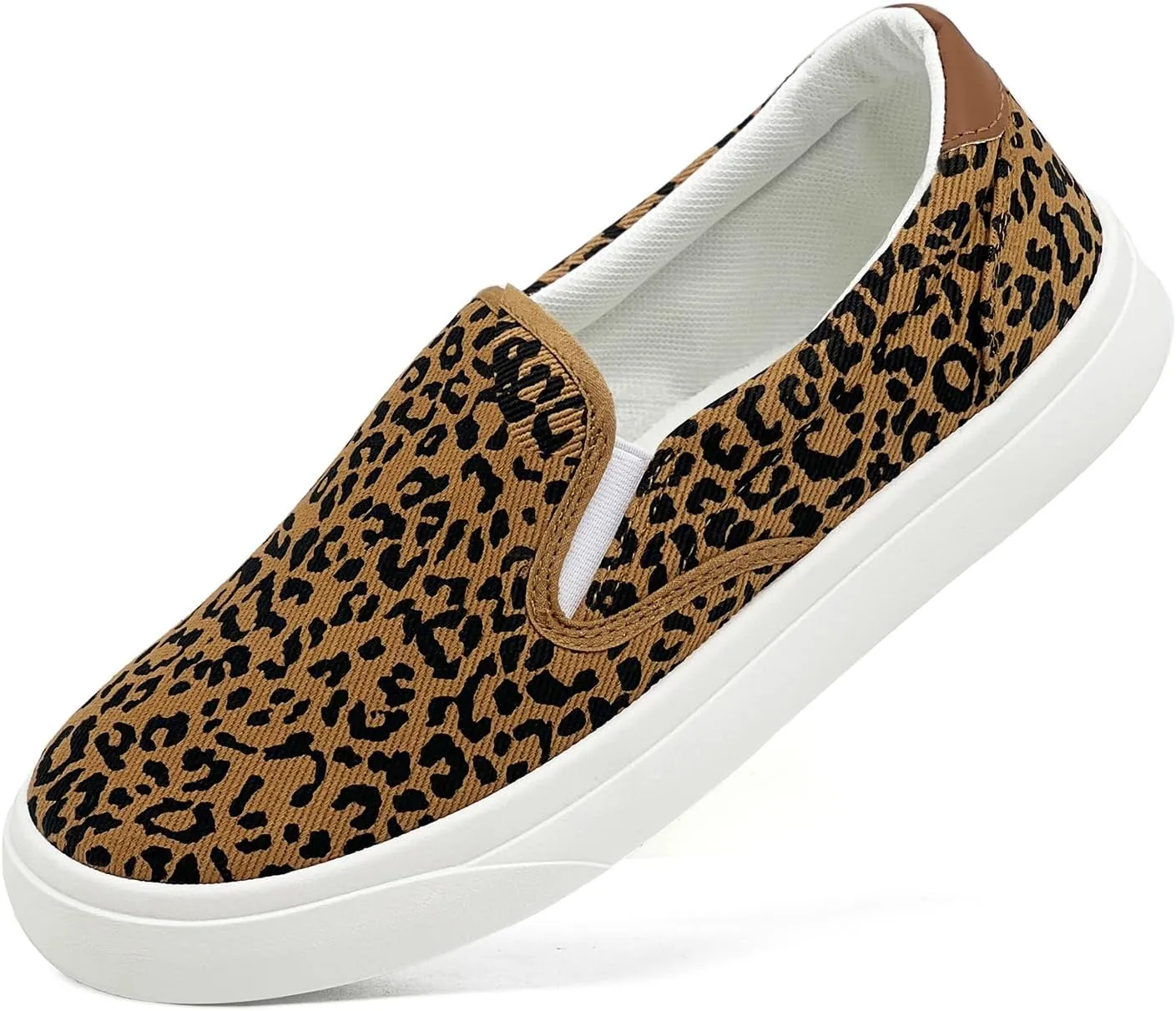 Men's Slip On Loafers Classic Canvas Shoes Casual Comfortable Flat Leisure Vintage Breathable Lightweight Dress Walking Sneakers