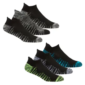 Mens Sport Trainer Liners Mesh Arch Support Socks 6 Pairs