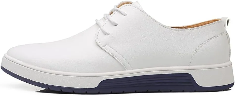 Men's Stylish Lace Up Oxford Sneakers Comfortable Casual Walking Business Driving Dress Shoes