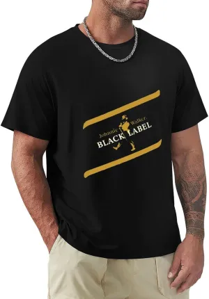 Men's T-Shirt Johnnie Music Walker Shirt Casual Fashion Short Sleeve T-Shirts Soft Lightweight Crewneck Graphic Tees Shirt Tops