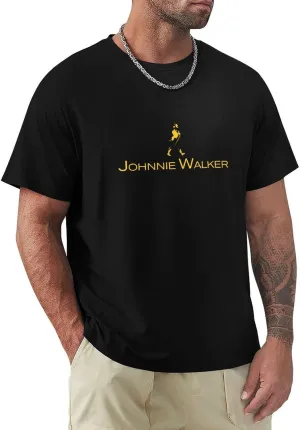 Men's T-Shirt Johnnie Music Walker Shirt Casual Fashion Short Sleeve T-Shirts Soft Lightweight Crewneck Graphic Tees Shirt Tops