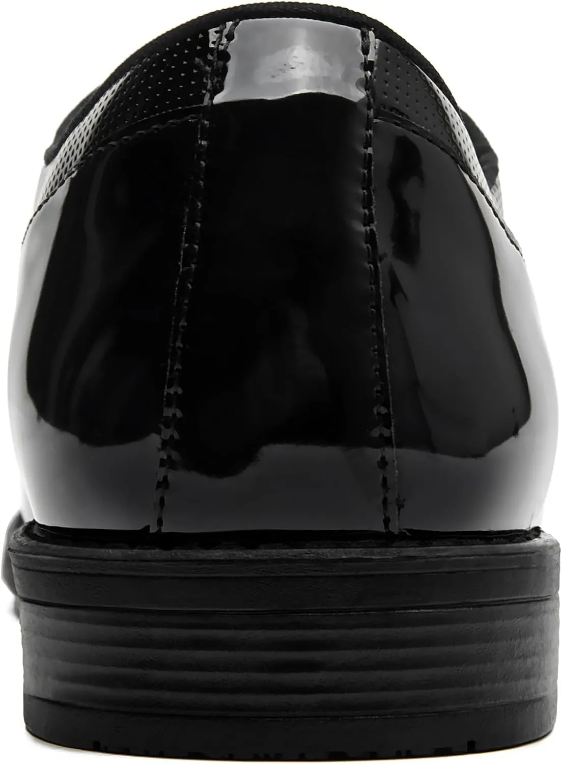 Men's Tuxedo Dress Shoes Patent Leather Oxfords Classic Formal Suit Shoes with Lace-Up