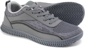 Men's Wide Width Sneakers, Extra Wide Toe Box, Minimalist Barefoot Trail-Running Gym Cross Trainer Shoes, White, Wide
