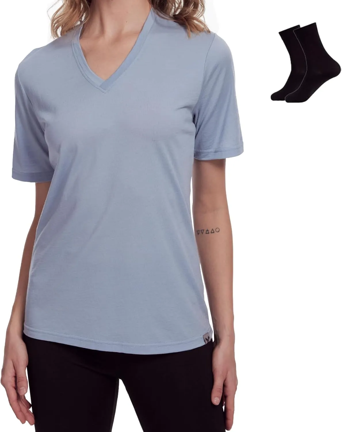 MERINNOVATION Women's Merino Wool T-Shirt Short Sleeve Athletic Tee Wicking Base Layer